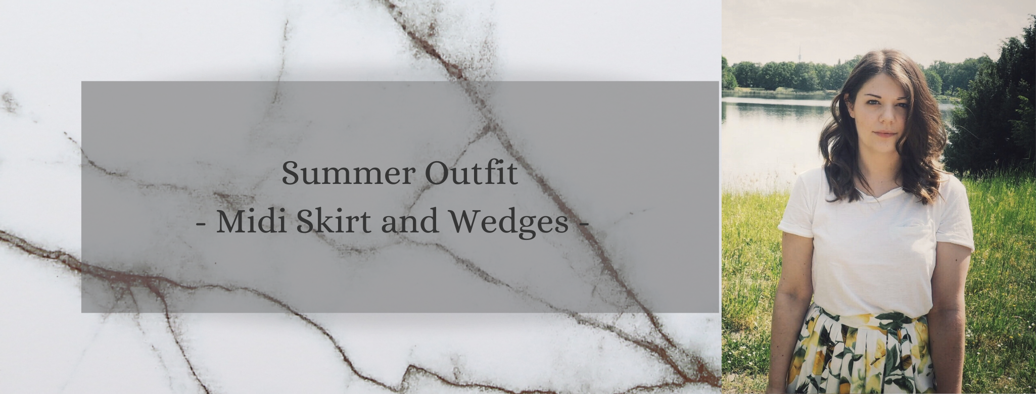 Summer Outfit: Zitronen Print und Wedges